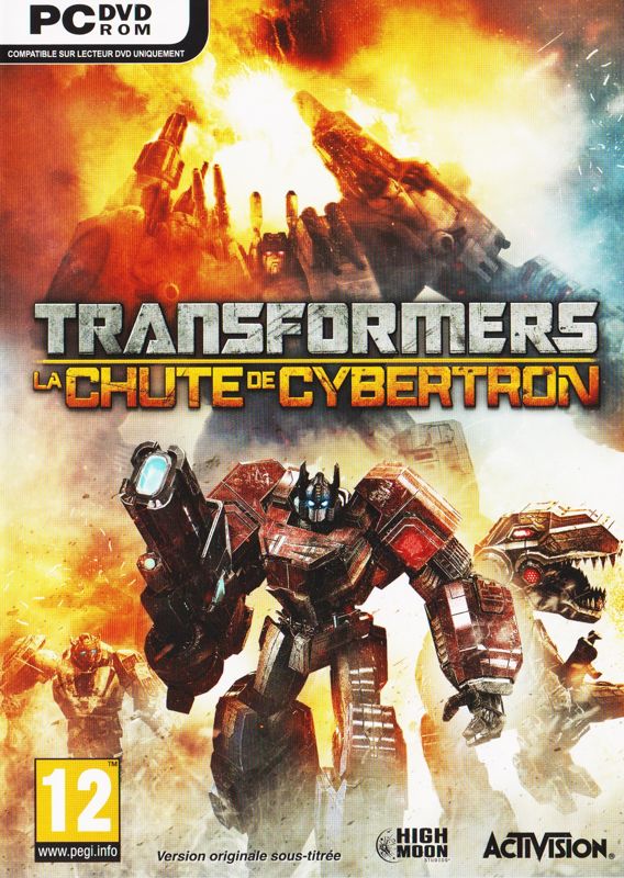 Transformers: Fall of Cybertron box art for Playstation 3